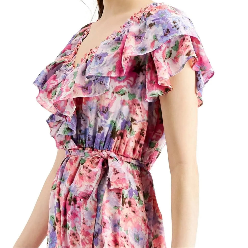 Taylor Floral Ruffle Dress